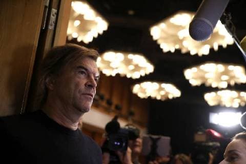 Campino von den Toten Hosen bei der Pressekonferenz zum wirsindmehr-Konzert gegen Rechts in der Stadthalle. Chemnitz, 03.09.2018