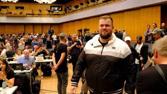 03.09.2018, xkhx Chemnitz Wir sind mehr - Aufstehen gegen rechte Hetze Prohekt Chemnitzer Kultureinrichtungen Open Air Konzert Jan Monchi Gorkow Sänger der Antifa-Punkband Feine Sahne Fischfilet