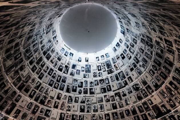September 3, 2018 - Jerusalem, Israel - Enlarged Pages of Testimony are displayed in the Hall of Names at Yad Vashem Holocaust Museum, where Pages of Testimony of more than 4,000,000 Jewish Holocaust victims are eternally preserved. Jerusalem Israel - ZUMAa126 20180903_zap_a126_002 Copyright: xNirxAlonx