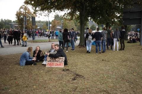 Chemnitz - Wir sind mehr . Das Publikum versammlt sich zum Konzert gegen Rechtsradikalismus und Fremdenhass Wir sind mehr am 03.09.2018 in Chemnitz. 20180903SFL0002