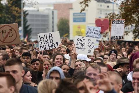 03.09.2018, xkhx Chemnitz Wir sind mehr - Aufstehen gegen rechte Hetze Prohekt Chemnitzer Kultureinrichtungen Open Air Konzert mit 65.000 Zuschauern - Impressionen