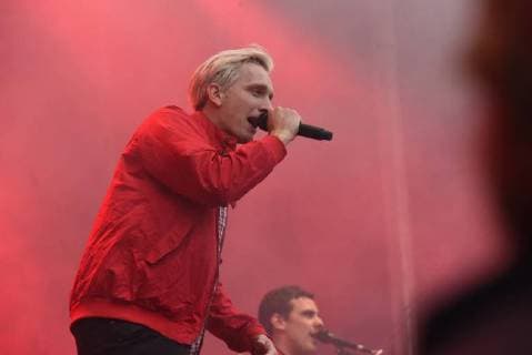 03.09.2018, xkhx Chemnitz Wir sind mehr - Aufstehen gegen rechte Hetze Prohekt Chemnitzer Kultureinrichtungen Open Air Konzert mit Felix Brummer, Sänger der Band Kraftklub