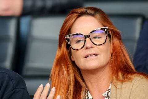 Grossaspach SG Sonnenhof Grossaspach vs. VfR Aalen, Fussball, GER, 3.Liga, 2018 2019, 03.09.2018 Andrea Berg vor dem Spiel unter den Zuschauern , SG Sonnenhof Grossaspach vs. VfR Aalen, Fussball, GER, 3.Liga, 2018 2019, 03.09.2018, Copyright: xEIBNER HarryxLangerx EP_HLR