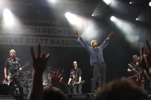 Die Toten Hosen live beim wirsindmehr-Konzert gegen Rechts vor der Johanniskirche. Chemnitz, 03.09.2018