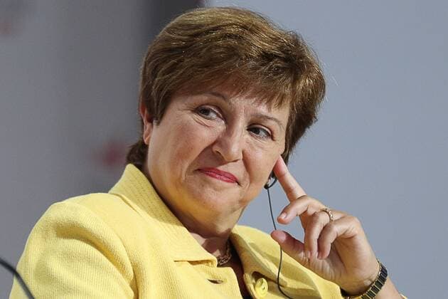 MOSCOW, RUSSIA - SEPTEMBER 6, 2018: World Bank CEO Kristalina Georgieva attends a panel discussion titled From Macroeconomic Stabilization to National Projects. What Kind of Finance and Economic Policy will Ensure a Breakthrough? as part of the 3rd Moscow Financial Forum at the Manege Central Exhibition Hall. Mikhail Tereshchenko TASS  TS08F568