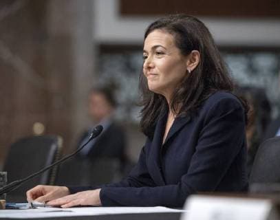 September 5, 2018 - Washington, District of Columbia, U.S. - Sheryl Sandberg, Chief Operating Officer, Facebook, gives testimony before a United States Senate Select Committee on Intelligence hearing to examine foreign influence operations use of social media platforms on Capitol Hill in Washington, DC on Wednesday, September 5, 2018 Washington U.S.  - ZUMAc306 20180905_zaa_c306_056 Copyright: xRonxSachsx