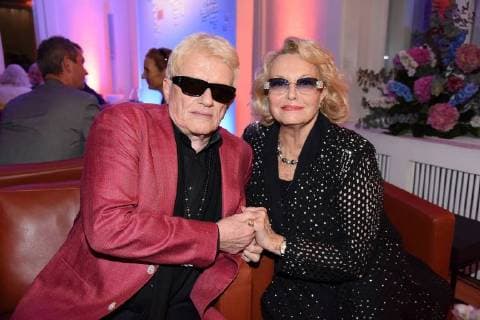 Entertainment Themen der Woche KW36 Entertainment Bilder des Tages Heino (Heinz Georg Kramm) mit Ehefrau Hannelore Kramm bei der Bertelsmann Party in der Bertelsmann Repräsentanz in Berlin am 06.09.2018 *** Heino Heinz Georg Kramm with his wife Hannelore Kramm at the Bertelsmann Party in the Bertelsmann Representative Office in Berlin on 06 09 2018