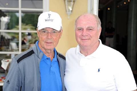 Entertainment Bilder des Tages 6. Aktion Kinderträume Golf Cup . Franz Beckenbauer und Ulrich Uli Hoeneß anläßlich des 6. Aktion Kinderträume Golf Cup am 07.09.2018 in St. Leon-Rot. 20180907MWI1356