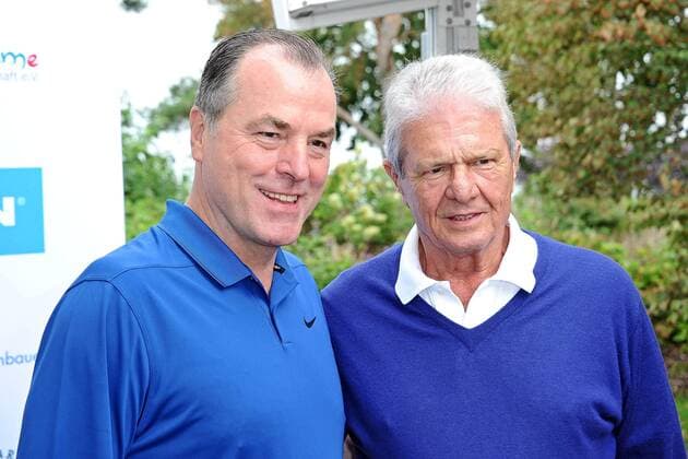 6. Aktion Kinderträume Golf Cup . Clemens Tönnies und Dietmar Hopp anläßlich des 6. Aktion Kinderträume Golf Cup am 07.09.2018 in St. Leon-Rot. 20180907MWI1435
