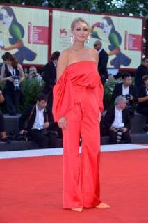 75th Venice Film Festival, red carpet Award Ceremony. Pictured: Trine Dyrholm  Copyright: xSimonexComi Veneziax2018x xIPAx xVeneziax