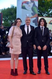 75th Venice Film Festival, red carpet Award Ceremony. Pictured: Tess Bu Cuaron, Alfonso Cuaron and Olmo Teodoro Cuaron  Copyright: xSimonexComi Veneziax2018x xIPAx xVeneziax