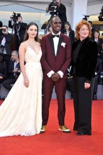 Aisling Franciosi, Baykali Ganambarr and Jennifer Kent attending the award ceremony of the 75th Venice International Film Festival at the Palazzo del Casino on September 09, 2018 in Venice, Italy