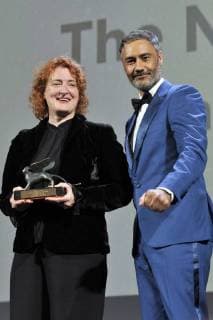 Jennifer Kent, Taika Waititi at the award ceremony of the 75th Venice International Film Festival at the Palazzo del Casino on September 09, 2018 in Venice, Italy