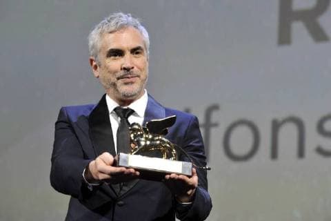 Alfonso Cuaron at the award ceremony of the 75th Venice International Film Festival at the Palazzo del Casino on September 09, 2018 in Venice, Italy