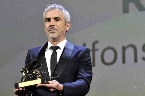 Alfonso Cuaron at the award ceremony of the 75th Venice International Film Festival at the Palazzo del Casino on September 09, 2018 in Venice, Italy