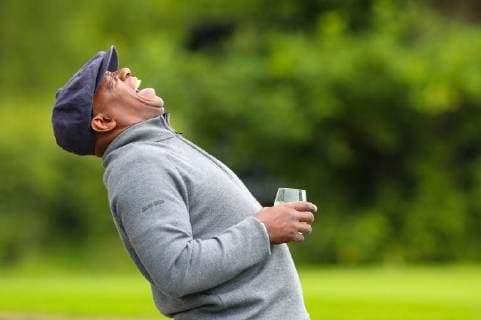 Ian Wright during the Graham Wylie Foundation- Have A Heart- golf day with Lee Westwood and Ronan Keating at Close House Golf Club, Heddon on the wall, England on 10 September 2018. Copyright: xThomasxGaddx PMI-2224-0008