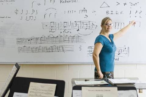 Teaching music theory class  Copyright: MichèlexConstantini B67896506