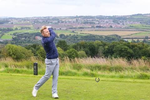 Ronan Keating during the Graham Wylie Foundation- Have A Heart- golf day with Lee Westwood and Ronan Keating at Close House Golf Club, Heddon on the wall, England on 10 September 2018. Copyright: xThomasxGaddx PMI-2224-0019