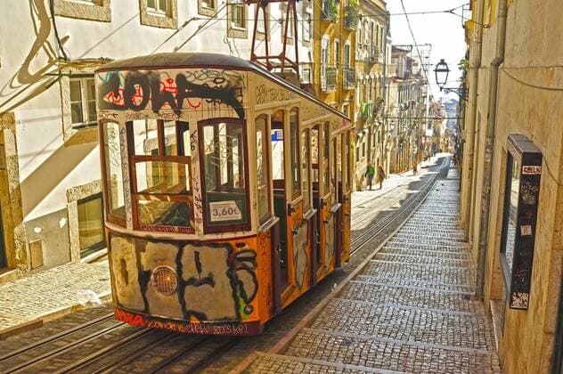 Bica Funicular, Lisbon, Portugal  acp116612 IanxCook
