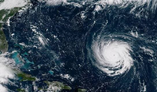 News Bilder des Tages September 10, 2018 - U.S. - This photo provided by shows Hurricane Florence from the International Space Station on Monday, as it threatens the U.S. East Coast. Florence has exploded into a potentially catastrophic Category 4 hurricane Monday as it is closing in on North and South Carolina with winds of up to 130 mph. U.S.  - ZUMA 20180910_new_z03_003 Copyright: xNASAx