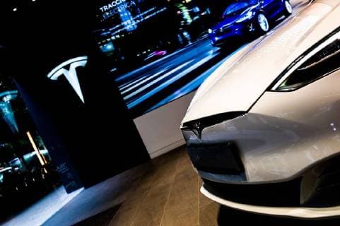 September 10, 2018 - Barcelona, Spain - A view of Tesla Model S, in Barcelona, Spain, on September 10, 2018. Barcelona Spain  - ZUMAn230 20180910_zaa_n230_779 Copyright: xManuelxRomanox