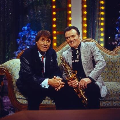 Hallo Max!, Musik und Freund bei Max Greger, Show, Deutschland 1986, Regie: Horst Eppinger, Mitwirkende: Udo Jürgens, Max Greger UnitedArchives00025464