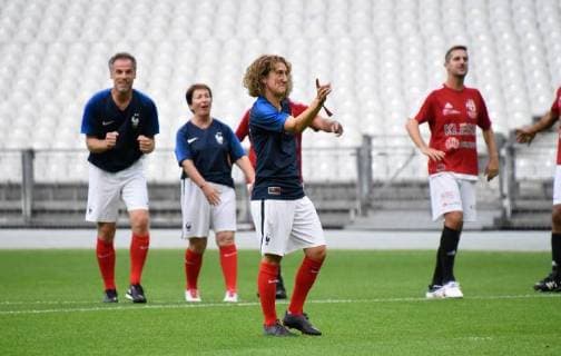 Marinette Pichon ( PARLEMENTAIRES ) FOOTBALL : Varietes Club de France vs Equipe de France des Parlementaires - Saint Denis - 12 09 2018 FedericoPestellini Panoramic 