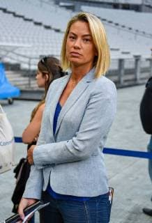 Anne Laure Bonnet ( journaliste - animatrice ) FOOTBALL : Varietes Club de France vs Equipe de France des Parlementaires - Saint Denis - 12 09 2018 FedericoPestellini Panoramic 