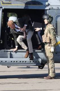 Entertainment Bilder des Tages 13 09 2018. Lympstone , United Kingdom. Prince Harry, The Duke of Sussex visits the Royal Marines Commando Training Centre in Lympstone, Devon, United kingdom, for the first time in his role as Captain General Royal Marines.  xStephenxLockx xi-Imagesx IIM-18465-0008