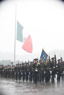 September 13, 2018 - Mexico City, Mexico - Military School of Engineer Cadets march to Pass and Review as Mexican President Enrique PeÃÂ¦a Nieto hosts a Military Parade at the Heroic Collegio Militar (Military Academy) in Mexico City, Mexico, Sept. 13, 2018. Mexico City Mexico - ZUMAic07 20180913_zan_ic07_075 Copyright: xUsxJointxStaffx