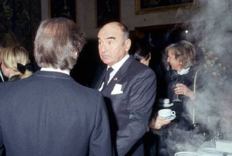 von Hannover Fürst Johannes von Thurn und Taxis bei der Beerdigung von Ernst August Prinz von Hannover, Herzog zu Braunschweig-Lüneburg bei Schulenburg, Deutschland 1987. Johannes Prince of Thurn and Taxis at the funeral of Ernst August Prince of Hanover, Duke of Brunswick Lueneburg near Schulenburg, Germany 1987. Copyright: WolfgangxKühn UnitedArchives201537