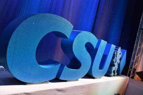 Randmotiv,Feature: CSU Logo, CSU Parteitag 2018 ,,am 15.09.2018 im Postpalast in Muenchen.