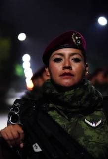 (180916) -- MEXICO CITY, Sept. 16, 2018 -- Members of the Mexican Armed Forces take part in a military parade to commemorate Mexico s Independence Day in Mexico City, capital of Mexico, on Sept. 16, 2018. ) MEXICO-MEXICO CITY-INDEPENDENCE DAY-PARADE DavidxdexlaxPaz 