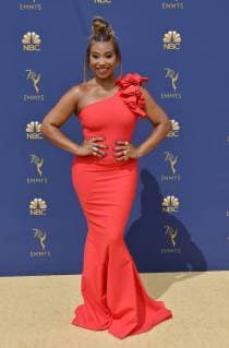 Television personality Tanika Ray attends the 70th annual Primetime Emmy Award at the Microsoft Theater in downtown Los Angeles on September 17, 2018.  LAP20180917010 CHRISTINExCHEW