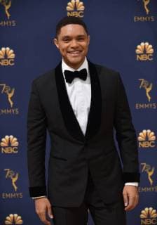 TV personality Trevor Noah attends the 70th annual Primetime Emmy Awards at the Microsoft Theater in downtown Los Angeles on September 17, 2018.  LAP20180917423 CHRISTINExCHEW