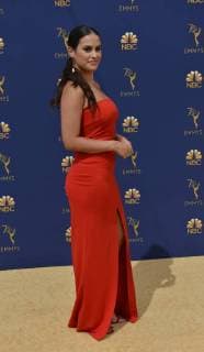 Actor Nina Kiri attends the 70th annual Primetime Emmy Awards at the Microsoft Theater in downtown Los Angeles on September 17, 2018.  LAP20180917506 CHRISTINExCHEW