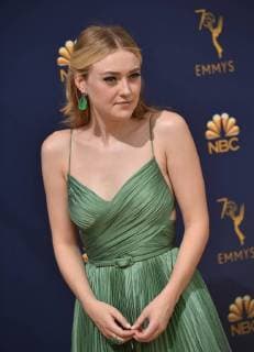 Actor Dakota Fanning attends the 70th annual Primetime Emmy Awards at the Microsoft Theater in downtown Los Angeles on September 17, 2018.  LAP20180917525 CHRISTINExCHEW