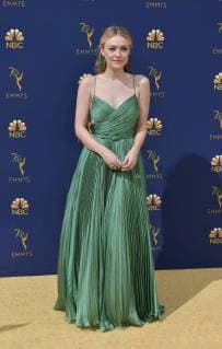 Actor Dakota Fanning attends the 70th annual Primetime Emmy Awards at the Microsoft Theater in downtown Los Angeles on September 17, 2018.  LAP20180917527 CHRISTINExCHEW