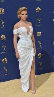 Actor Scarlett Johansson attends the 70th annual Primetime Emmy Awards at the Microsoft Theater in downtown Los Angeles on September 17, 2018.  LAP20180917535 CHRISTINExCHEW