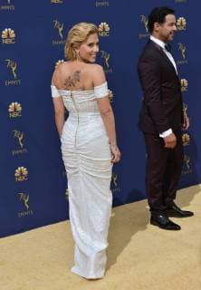 Actor Scarlett Johansson attends the 70th annual Primetime Emmy Awards at the Microsoft Theater in downtown Los Angeles on September 17, 2018.  LAP20180917542 CHRISTINExCHEW