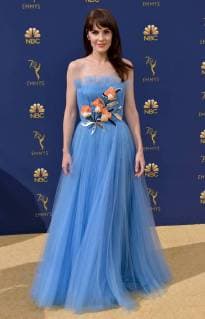 Actor Michelle Dockery attends the 70th annual Primetime Emmy Awards at the Microsoft Theater in downtown Los Angeles on September 17, 2018.  LAP20180917551 CHRISTINExCHEW