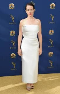 Claire Foy arriving at the 70th Primetime Emmy Awards in Los Angeles, California - Sept 17, 2018 - Emmy Awards 2018, Los Angeles California United States Microsoft Theater  Copyright: xOConnor-Arroyox h_00544172