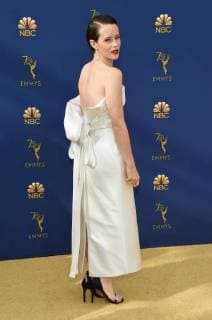 Claire Foy arriving at the 70th Primetime Emmy Awards in Los Angeles, California - Sept 17, 2018 - Emmy Awards 2018, Los Angeles California United States Microsoft Theater  Copyright: xOConnor-Arroyox h_00544173