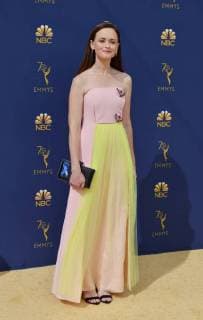 Actor Alexis Bledel attends the 70th annual Primetime Emmy Award at the Microsoft Theater in downtown Los Angeles on September 17, 2018.  LAP20180917067 CHRISTINExCHEW