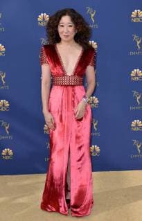 Actor Sandra Oh attends the 70th annual Primetime Emmy Award at the Microsoft Theater in downtown Los Angeles on September 17, 2018.  LAP20180917127 CHRISTINExCHEW