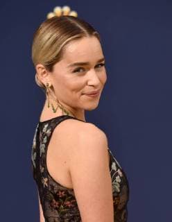 Actor Emilia Clarke attends the 70th annual Primetime Emmy Award at the Microsoft Theater in downtown Los Angeles on September 17, 2018.  LAP20180917181 CHRISTINExCHEW