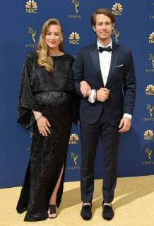 Yvonne Strahovski and Tim Loden arriving at the 70th Primetime Emmy Awards in Los Angeles, California - Sept 17, 2018 - Emmy Awards 2018, Los Angeles California United States Microsoft Theatre  Copyright: xOConnor-Arroyox h_00544233