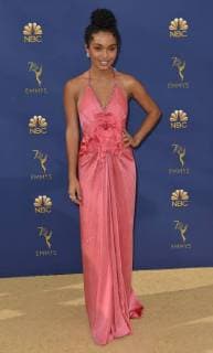 Actor Yara Shahidi attends the 70th annual Primetime Emmy Awards at the Microsoft Theater in downtown Los Angeles on September 17, 2018.  LAP201809171509 CHRISTINExCHEW