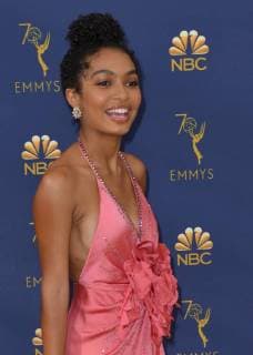 Actor Yara Shahidi attends the 70th annual Primetime Emmy Awards at the Microsoft Theater in downtown Los Angeles on September 17, 2018.  LAP201809171510 CHRISTINExCHEW