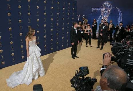 September 17, 2018 - Los Angeles, California, U.S - Jessica Biel and Justin Timberlake on the red carpet of the 70th Annual Primetime Emmy Awards held at the Microsoft Theater on Monday September 17, 2018 in Los Angeles, California. Los Angeles U.S. - ZUMAp124 20180917_zaa_p124_012 Copyright: xJavierxRojasx